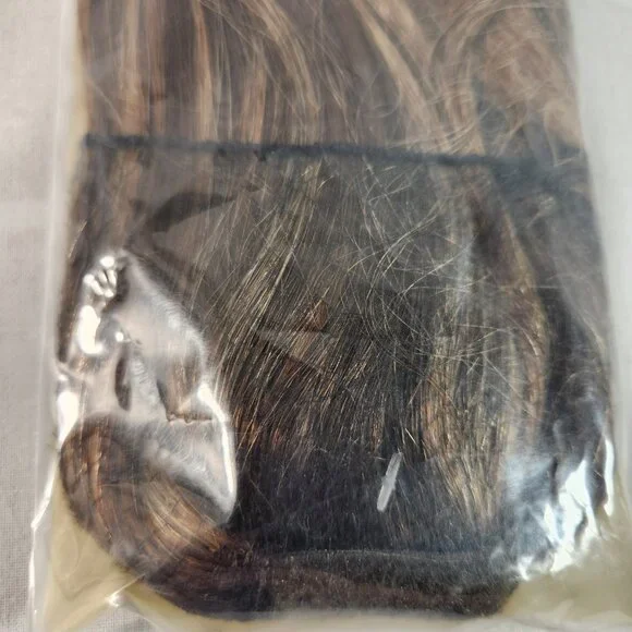 Goo Goo Hair Ponytail Hair Extension Womens Dark 16 Inches NEW - Picture 3 of 5